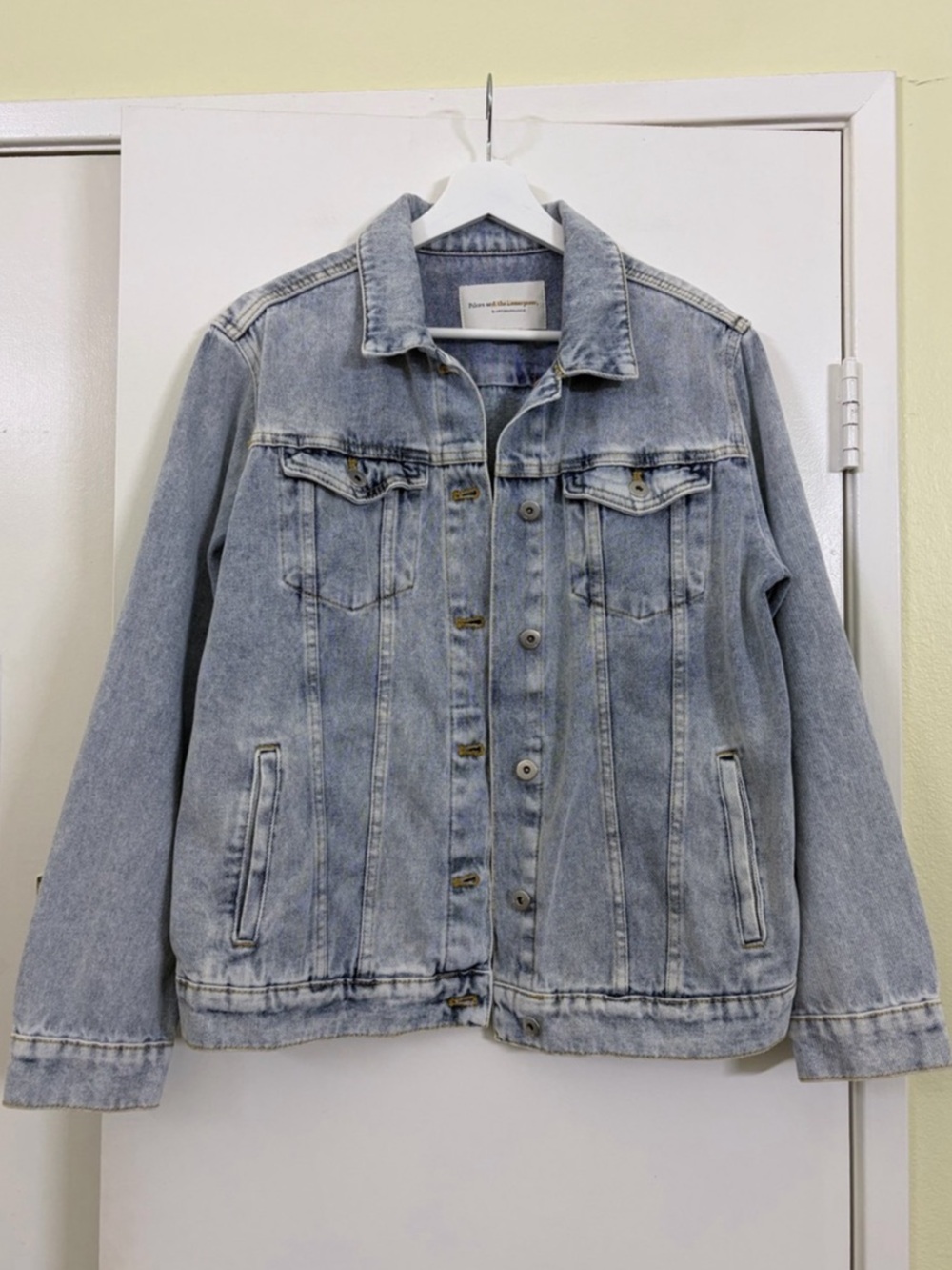 Anthropologie Pilcro & The Letterpress Denim Jacket S Light Wash Trucker Casual